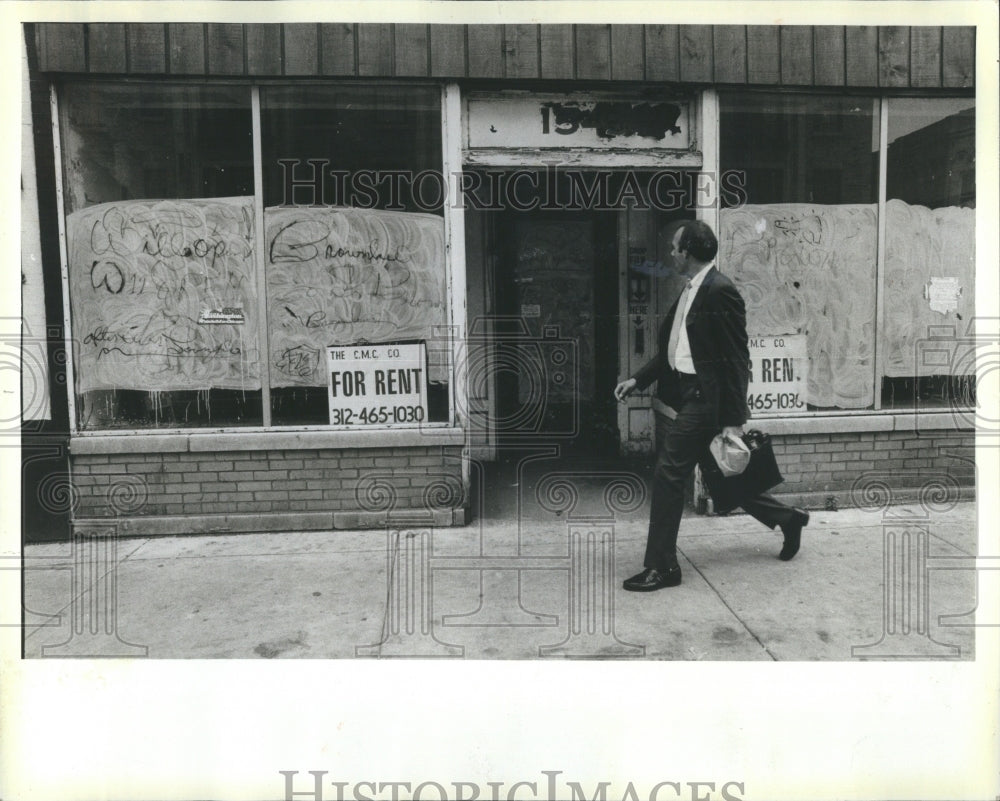 1983 Fritz Reuter Howard St Chicago Man - Historic Images
