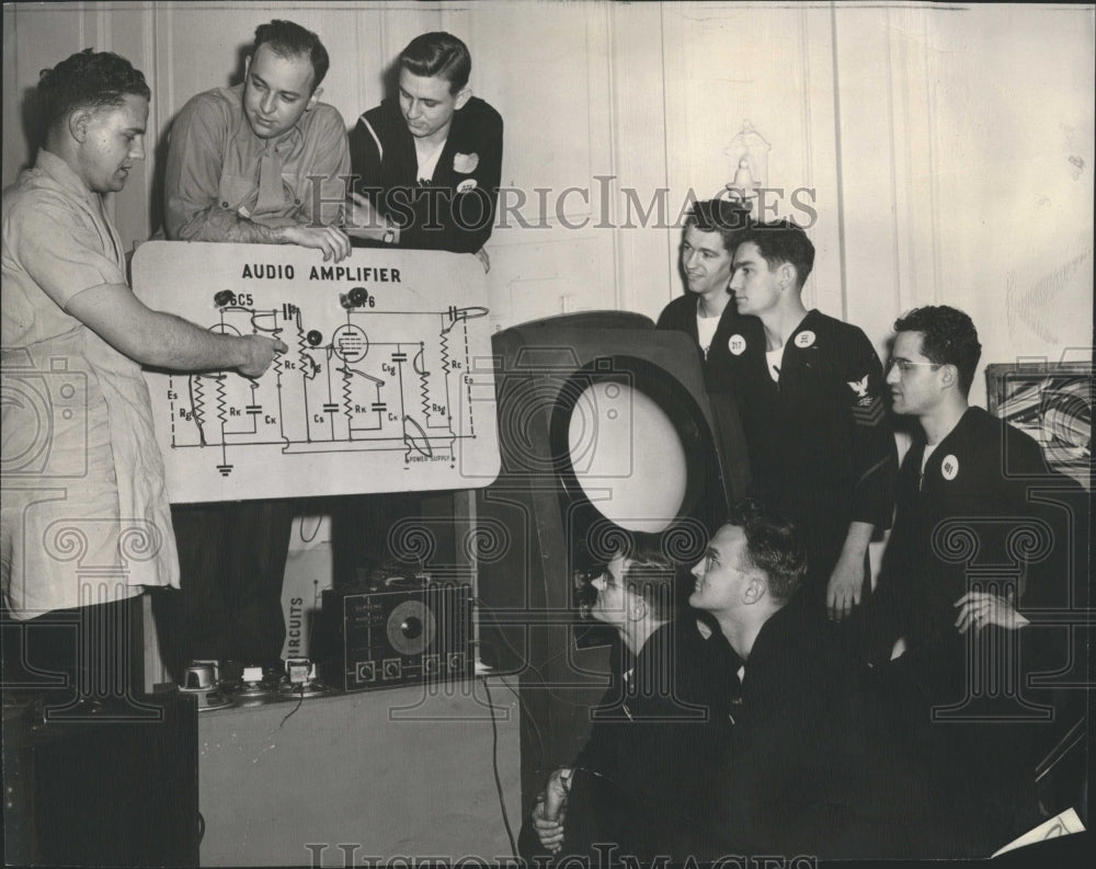 1944 Naval Radar School John Pokorny Harvey - Historic Images