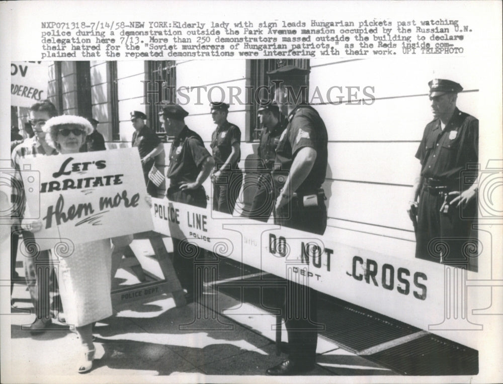1958 Hungarian Demonstrators - Historic Images