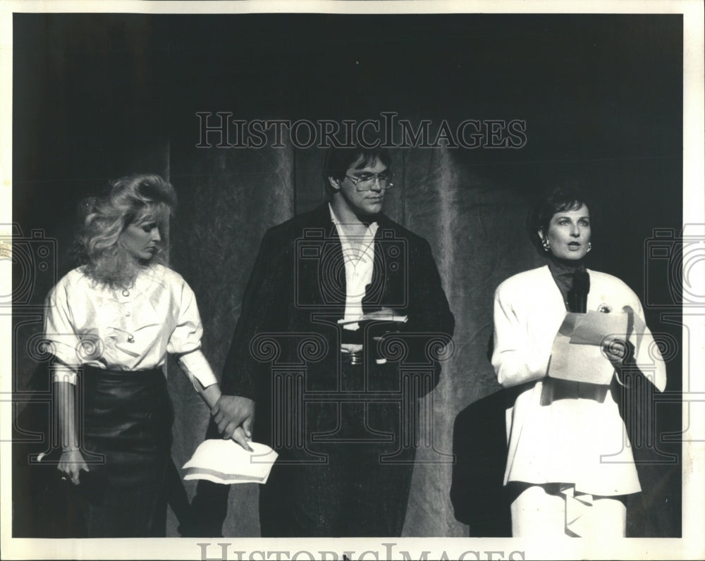 1987 Chicago Theater AIDS Benefit McMichael - Historic Images