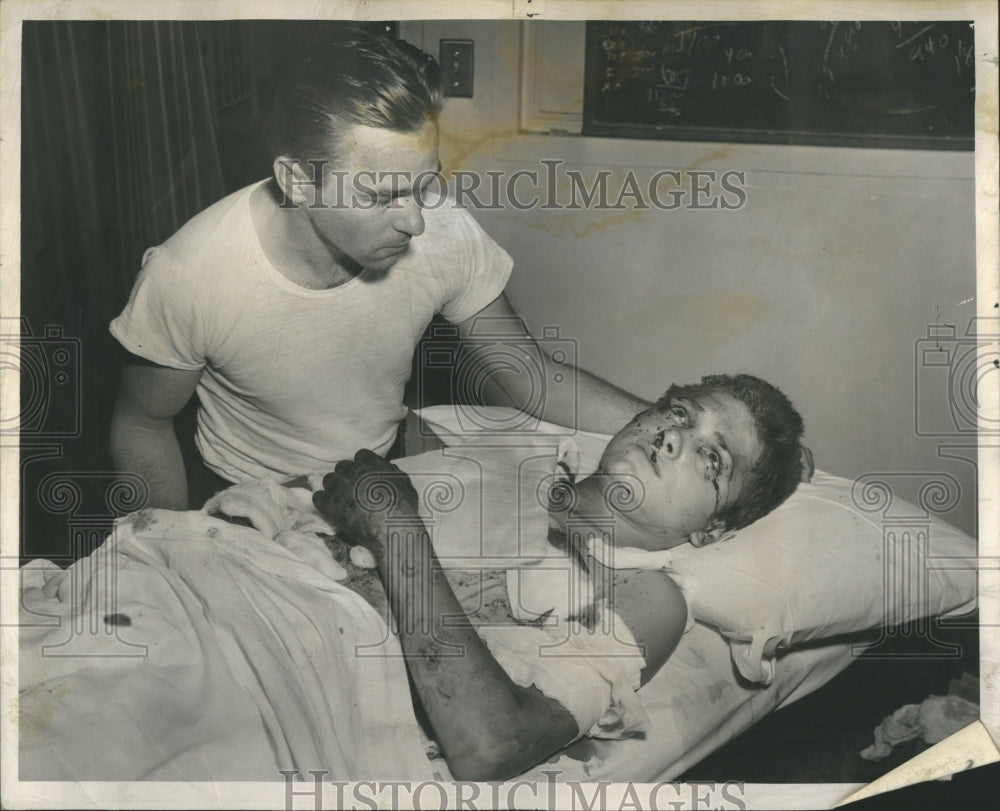 1953 Hospital Injury Fireworks Explosion - Historic Images