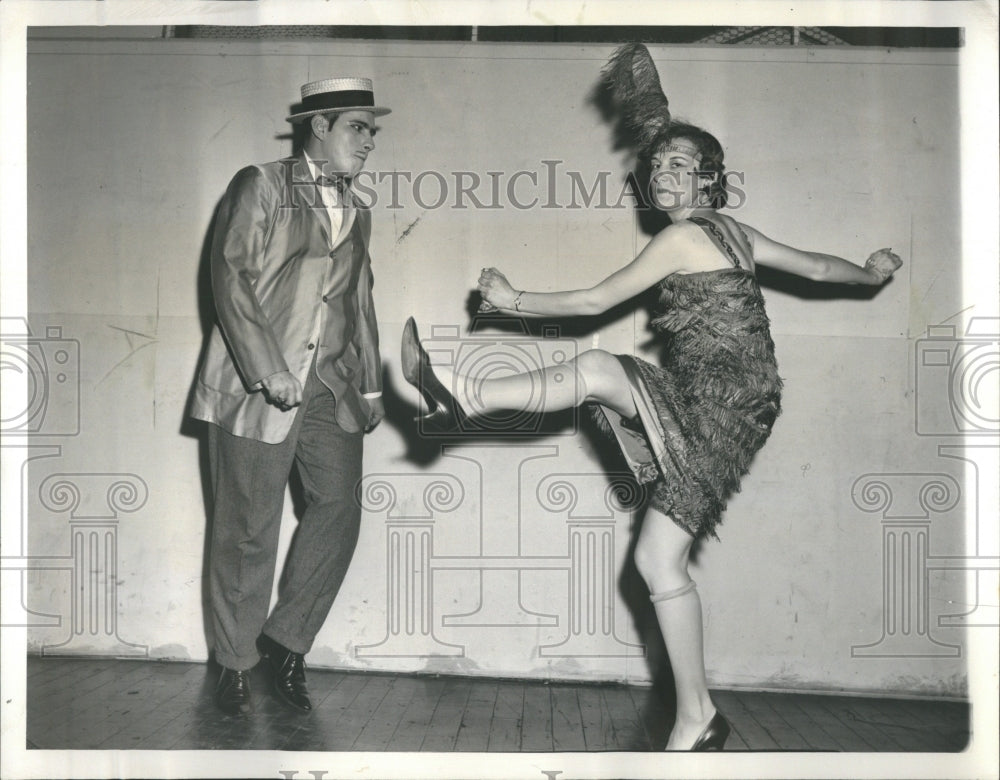 1961 Pat Burkot and Dennis Lukas in musical - Historic Images