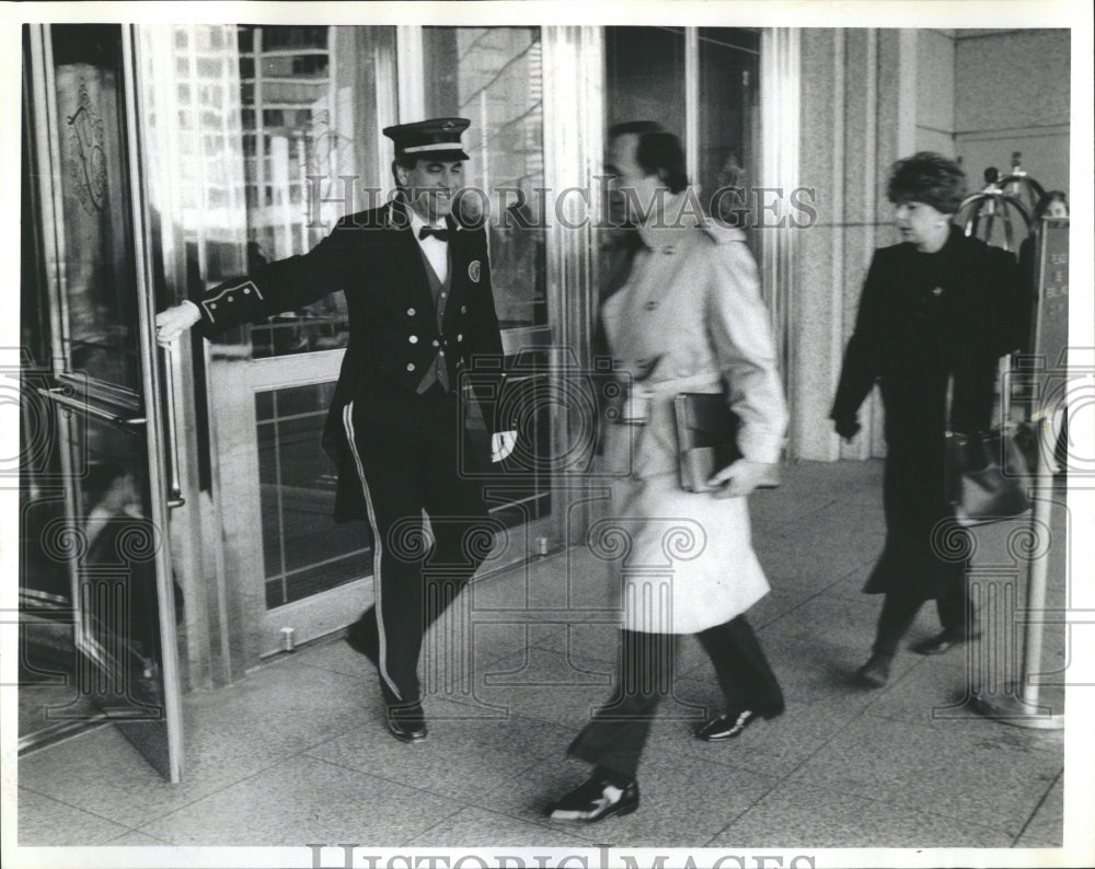 1992 Fairmont Hotel Manager Doorman - Historic Images