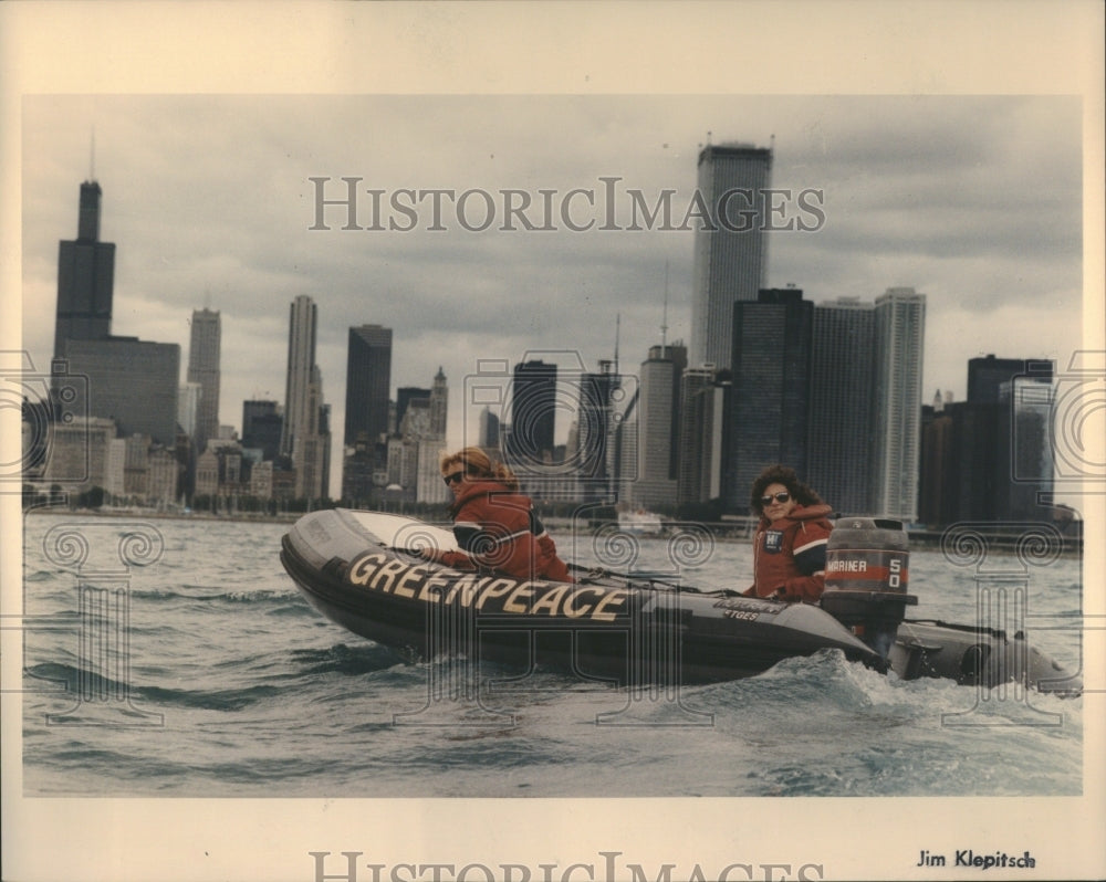 1991 Greenpeace Great Lakes Tour Nautalus - Historic Images