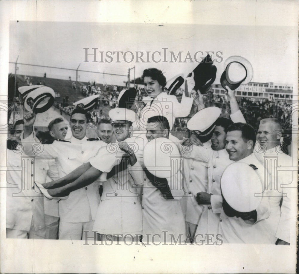 1960 Gay R Rost first coed Navy commision - Historic Images