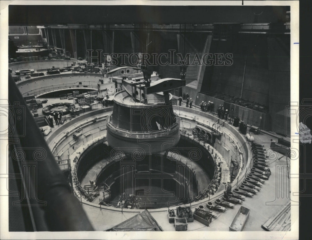 1977 Hydraulic Turbine WA. Power Plant - Historic Images