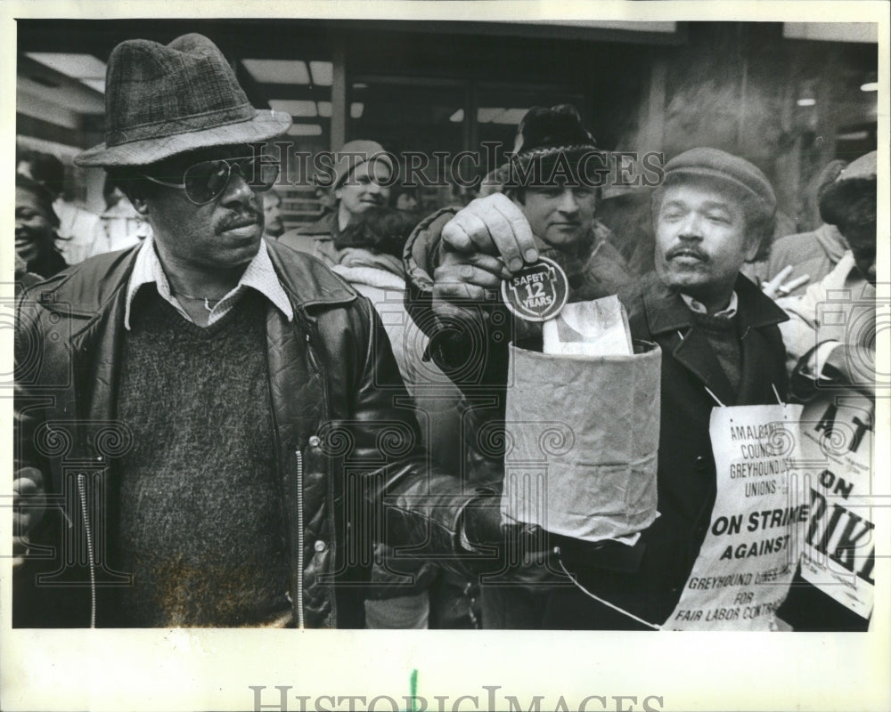 1983 Greyhound Strikers Burn Safety Patches - Historic Images