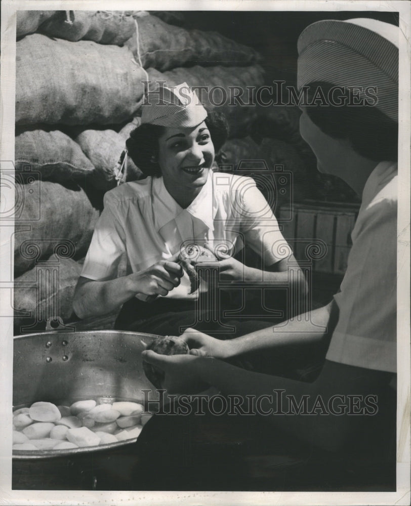 1951 Rosemary Fay WAVE Kitchen Tour Food - Historic Images