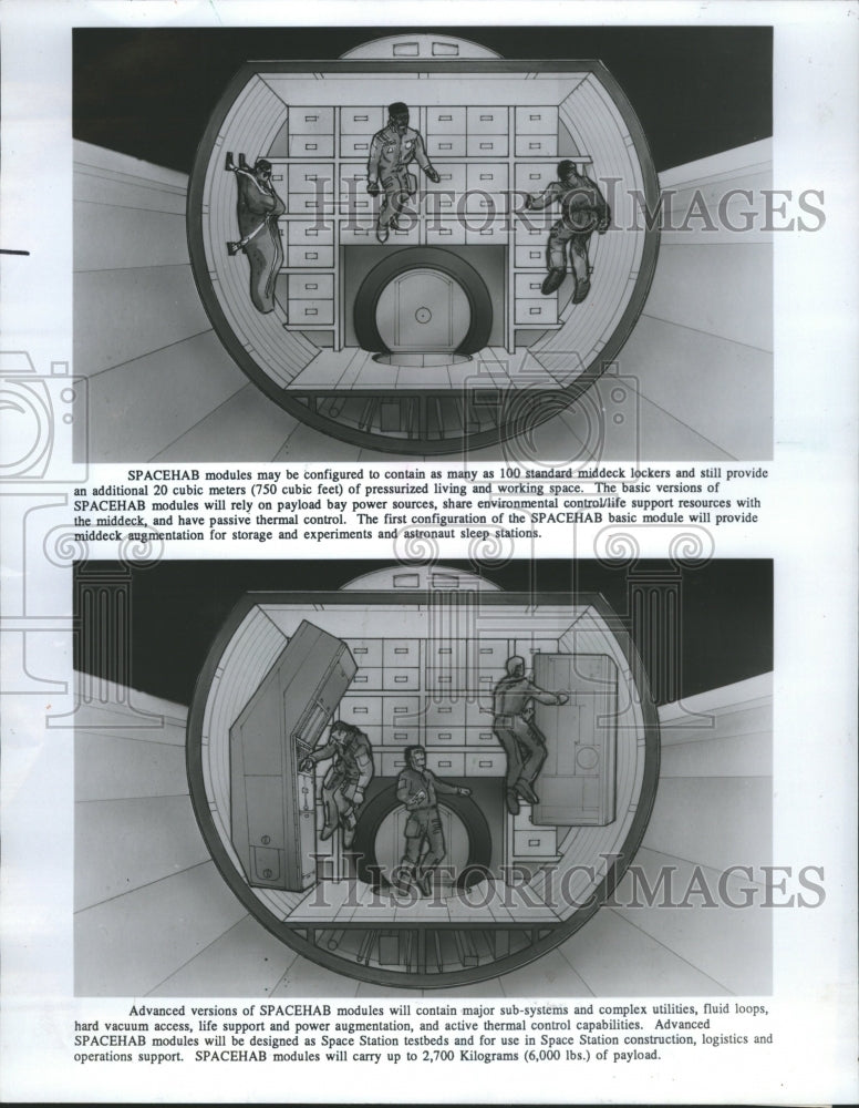 1985 Spacehab Middeck augmentation module - Historic Images