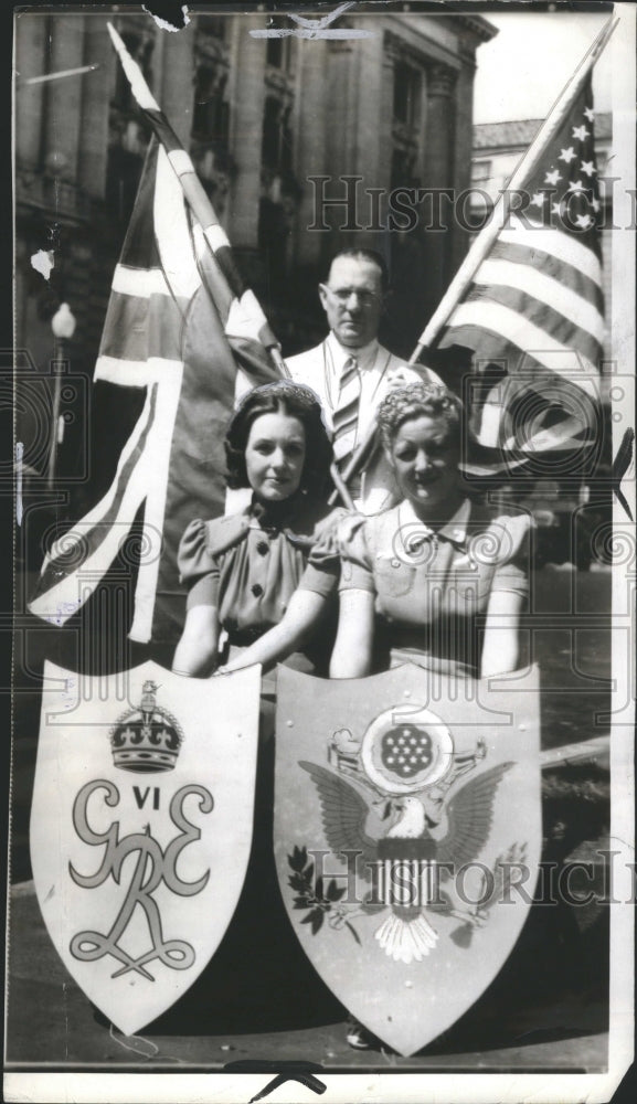 1949 Press Photo US Decorates King George Elizabeth - RRR45155 - Historic Images