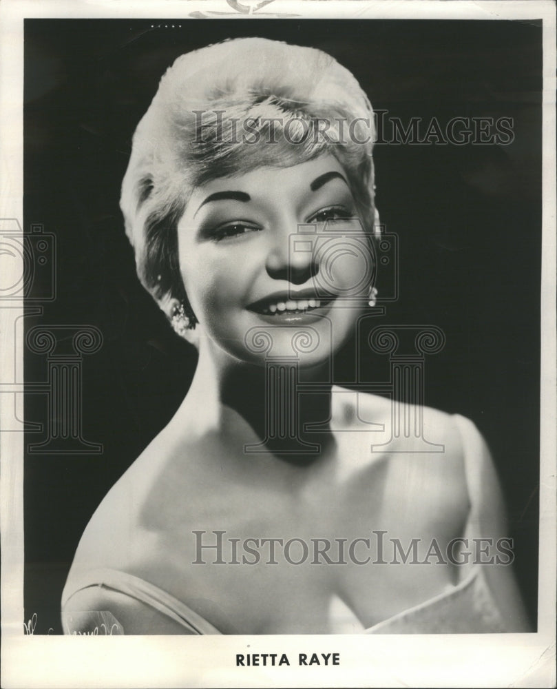 1963 Rietta Raye Songstress Accordioniest - Historic Images