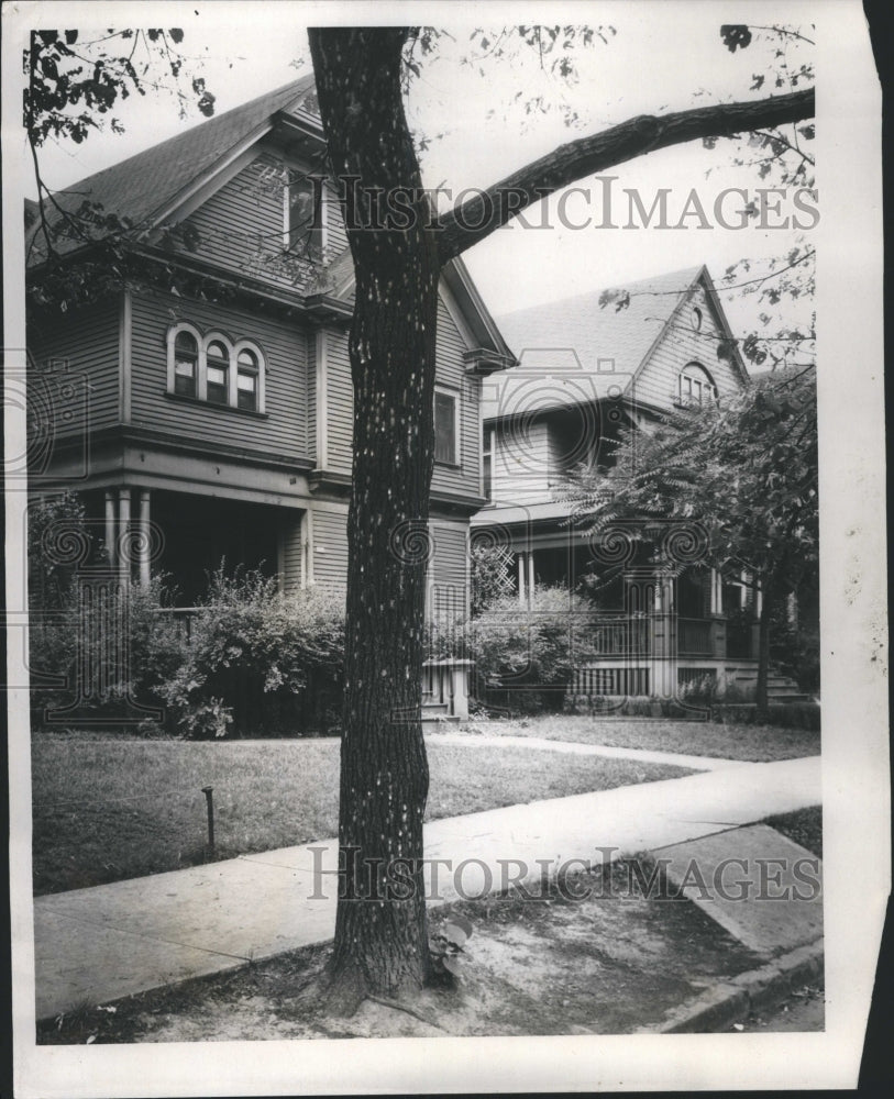 1934 Press Photo Basswood trees - Historic Images