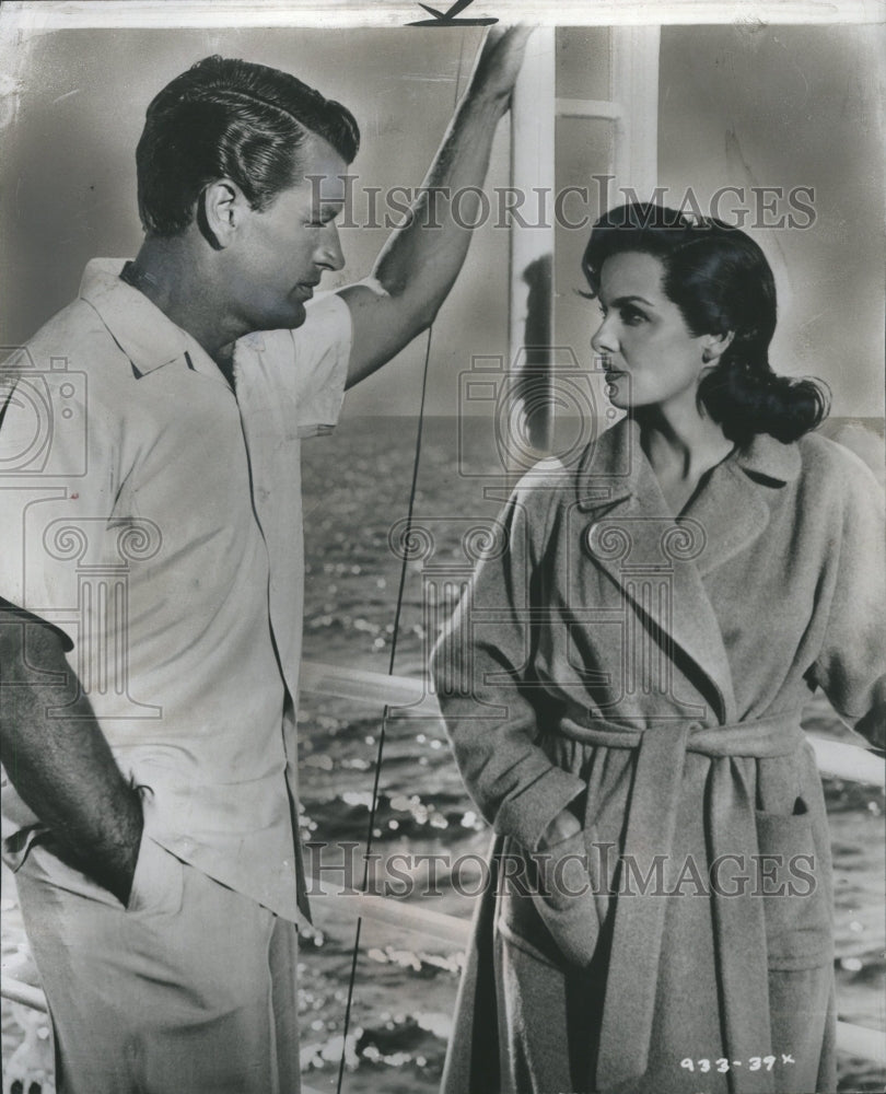 1956 Jane Russell Actress Richard Egan - Historic Images