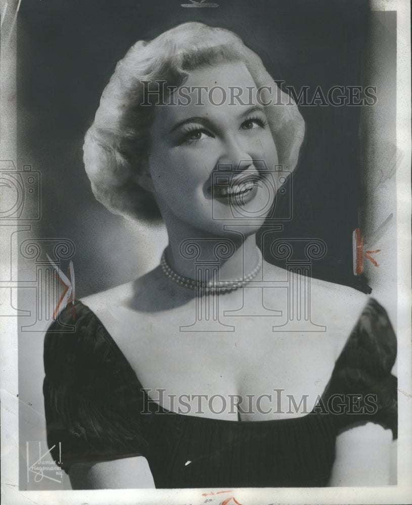 1954 Bibi Osterwald Actress - Historic Images
