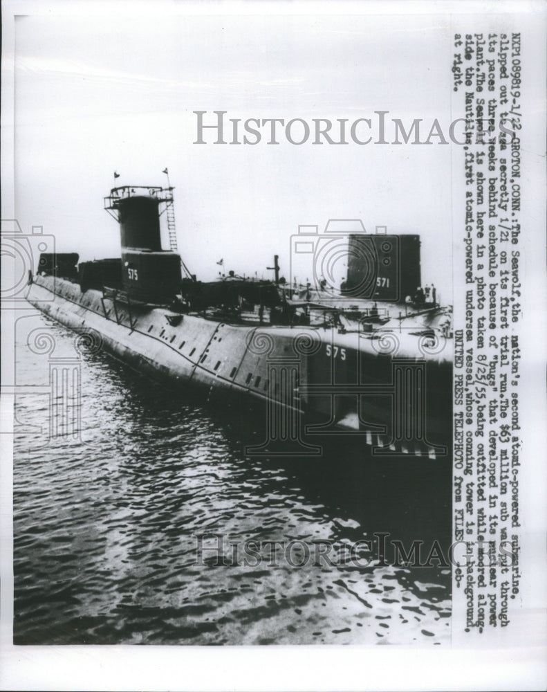 1955 Seawolf Submarine - Historic Images