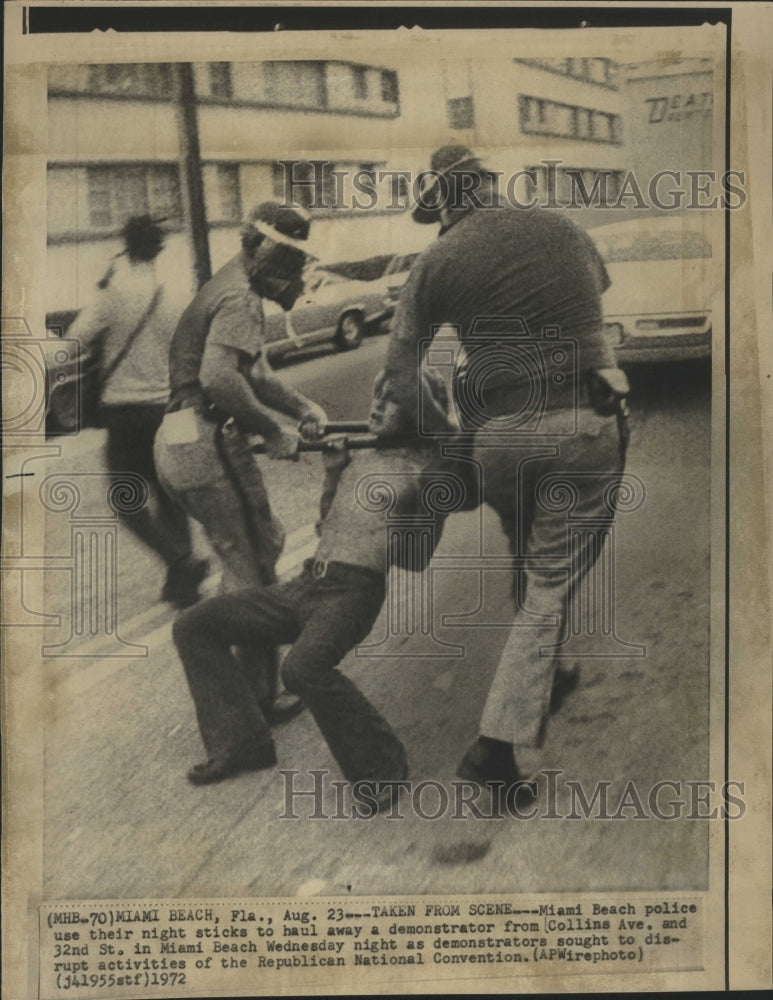 1972 Republican National Convention Police - Historic Images