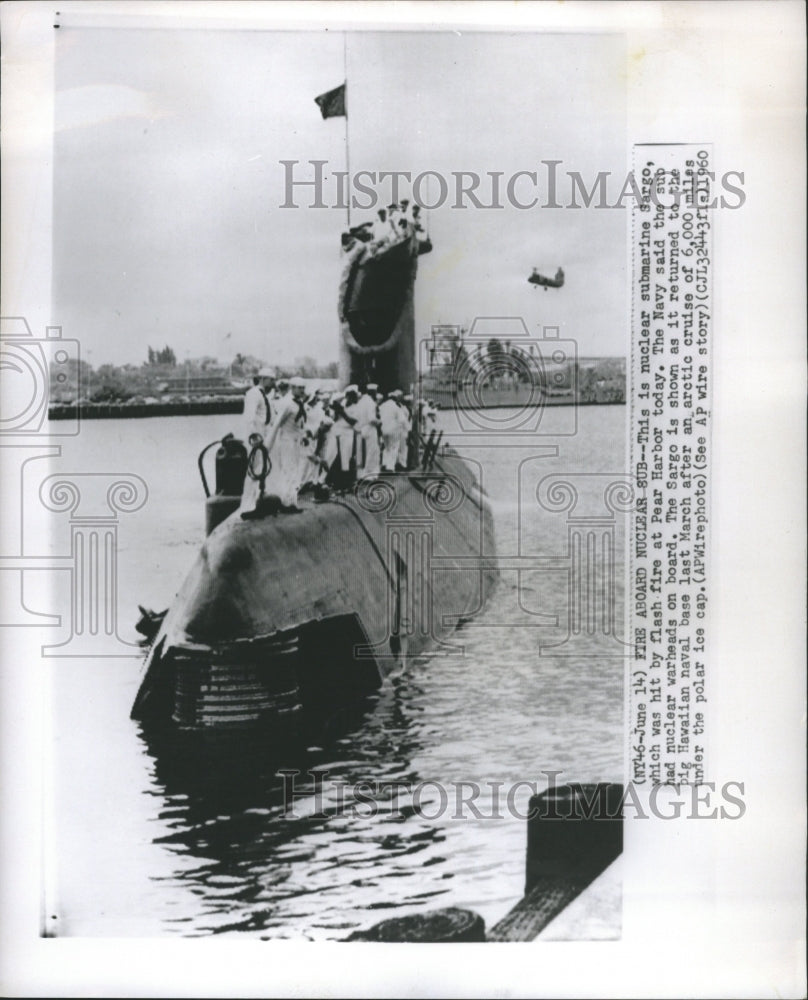 1960 Nuclear Submarine Sargo Pear Harbor - Historic Images