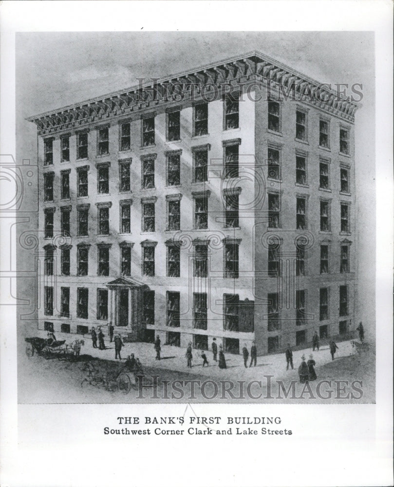   BANK'S FIRST BUILDING Southwest Corner - Historic Images