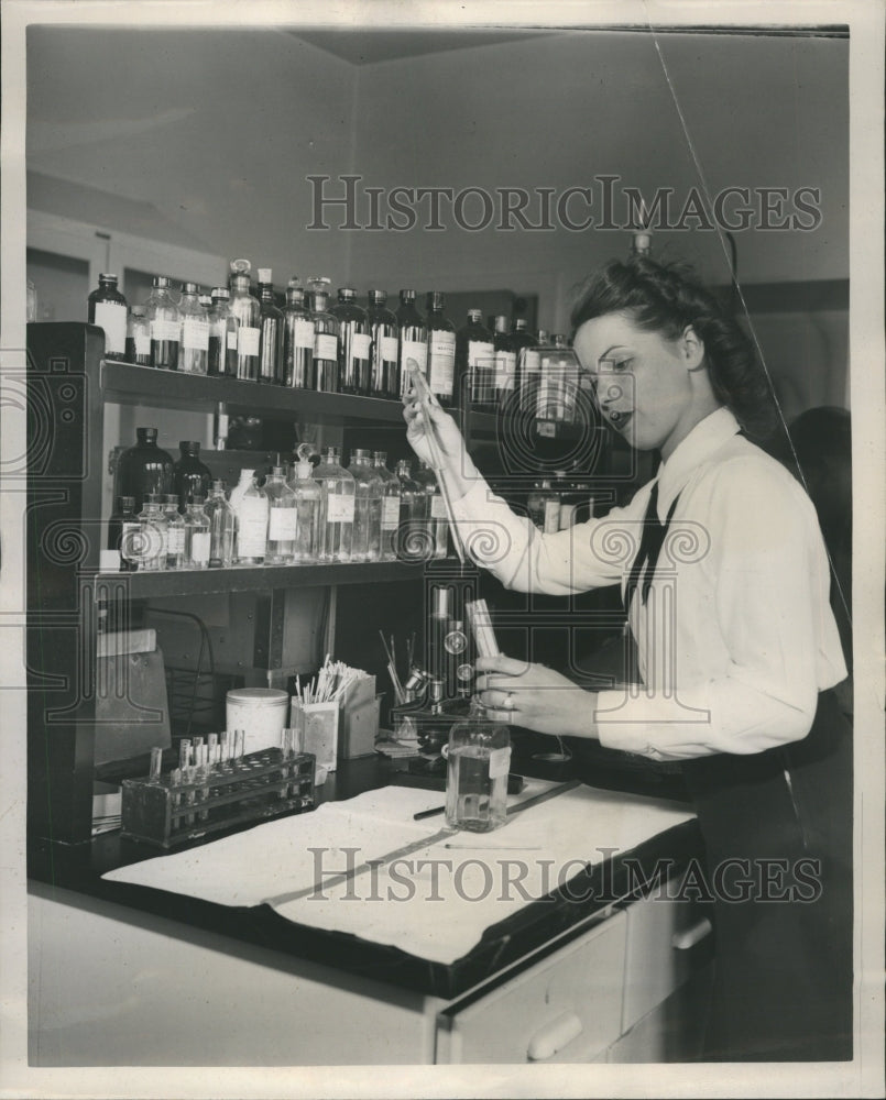 1947 Hazel Newton Laboratory Waves Bottle - Historic Images