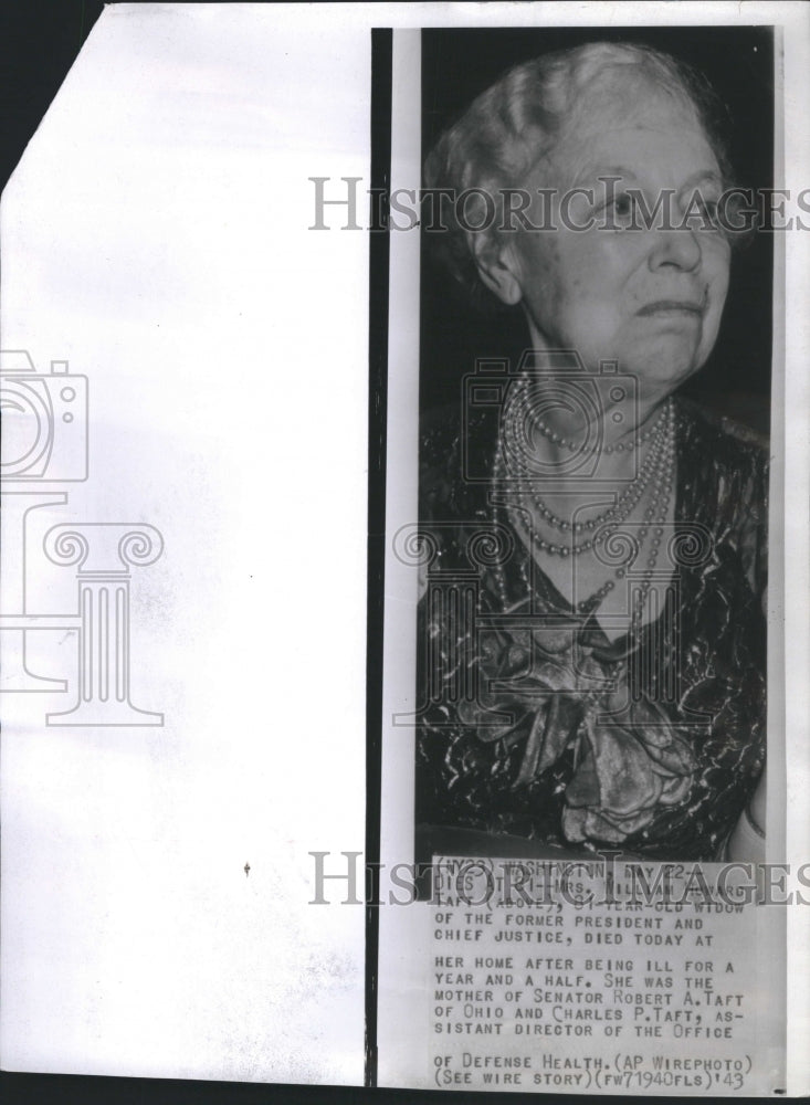 1943 Mrs. William Howard died at 81. - Historic Images