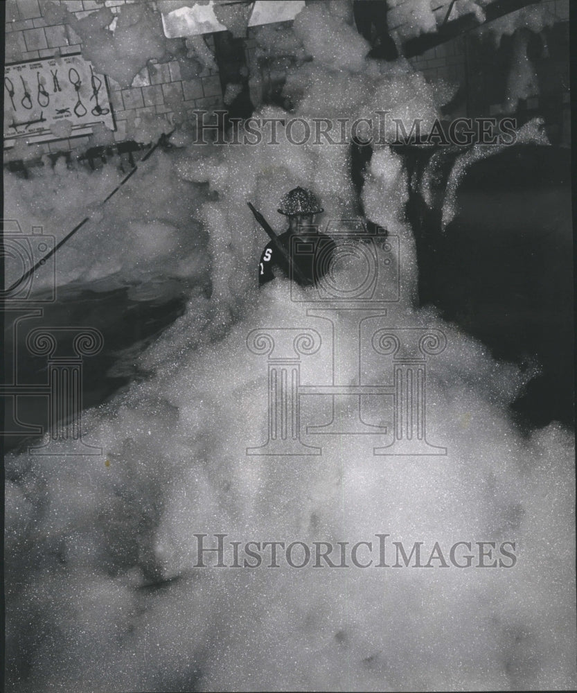 1966 Firefighting foam  - Historic Images