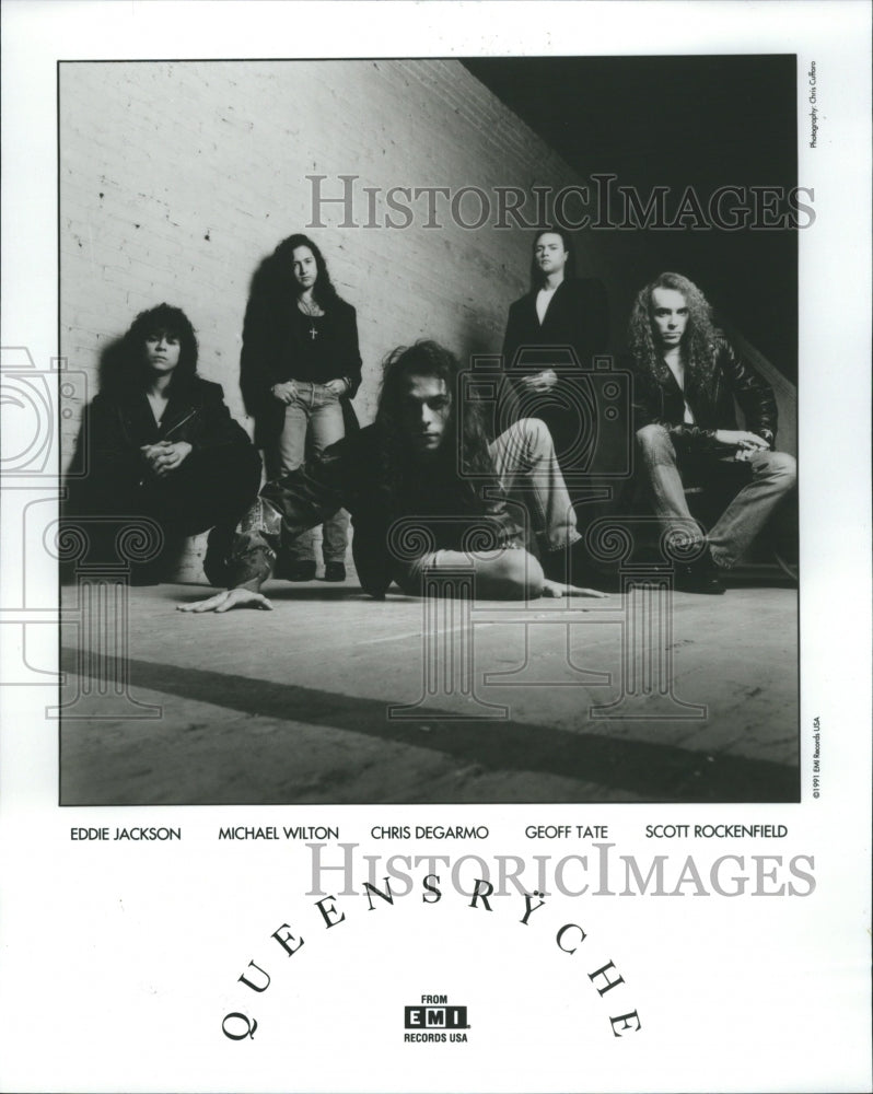 1992 Queensryche Metal Band Eddie Jackson - Historic Images