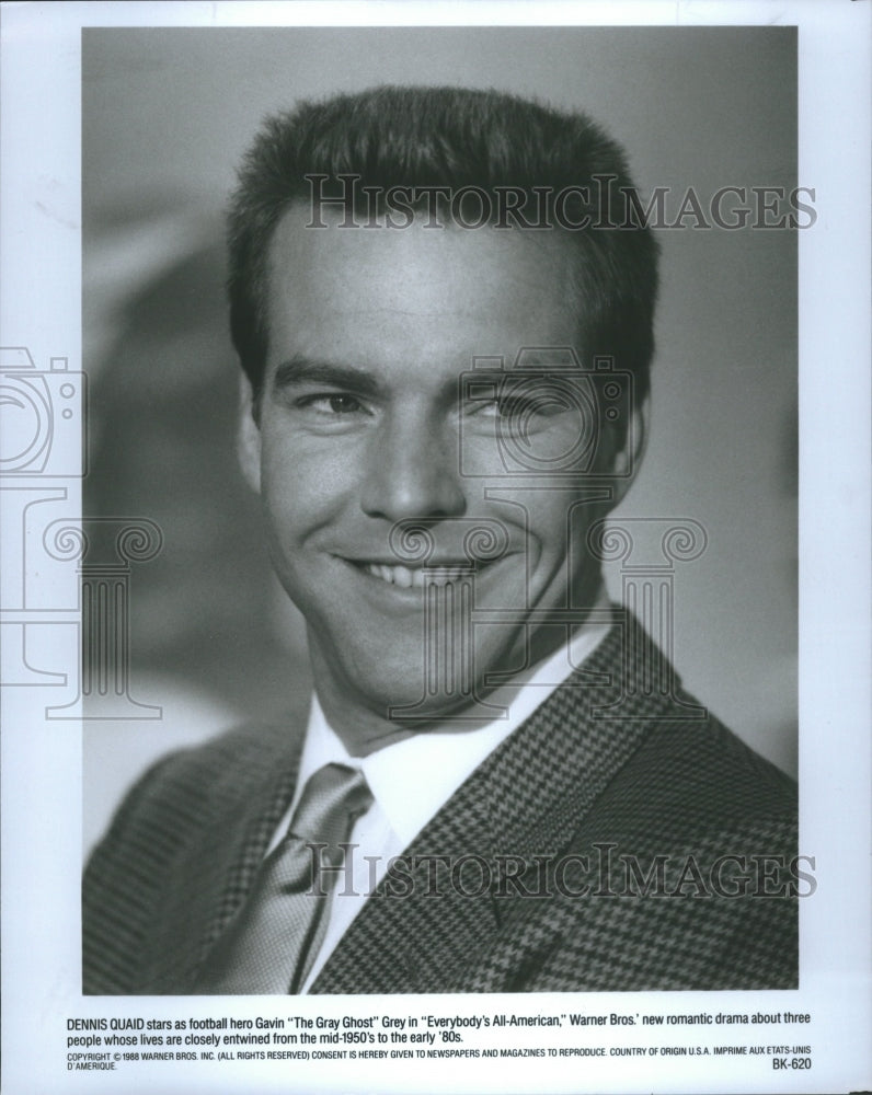 1988 Dennis Quaid Everybody's All American - Historic Images
