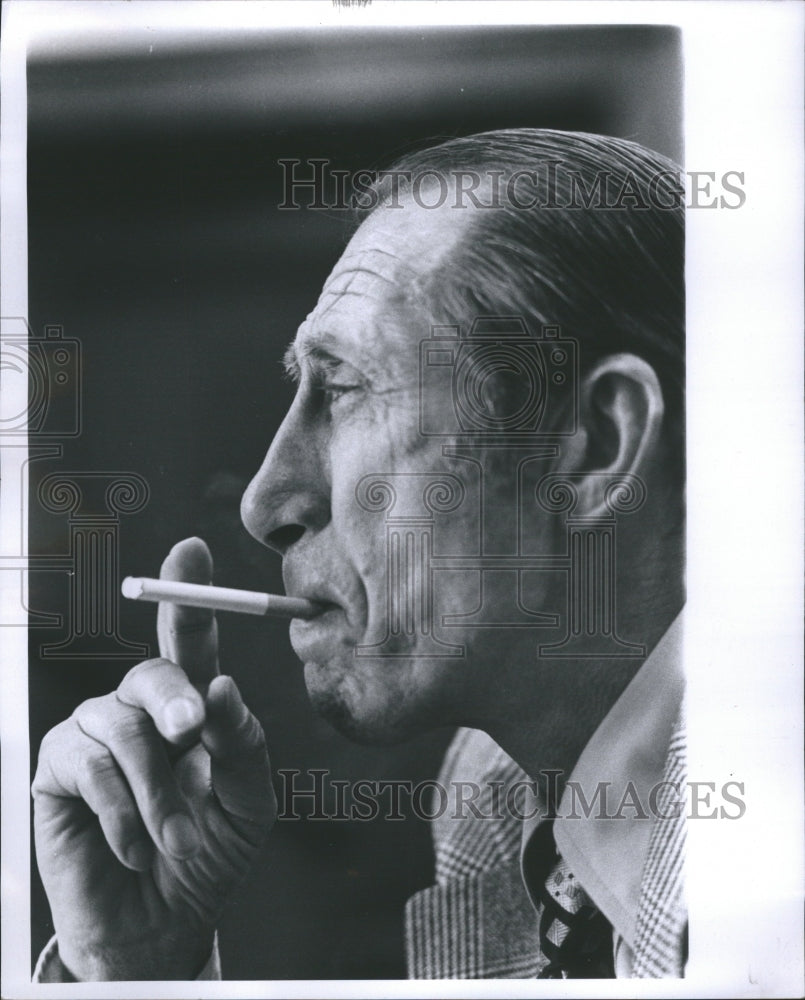 1974 Dusko Popov Smoking Spy - Historic Images