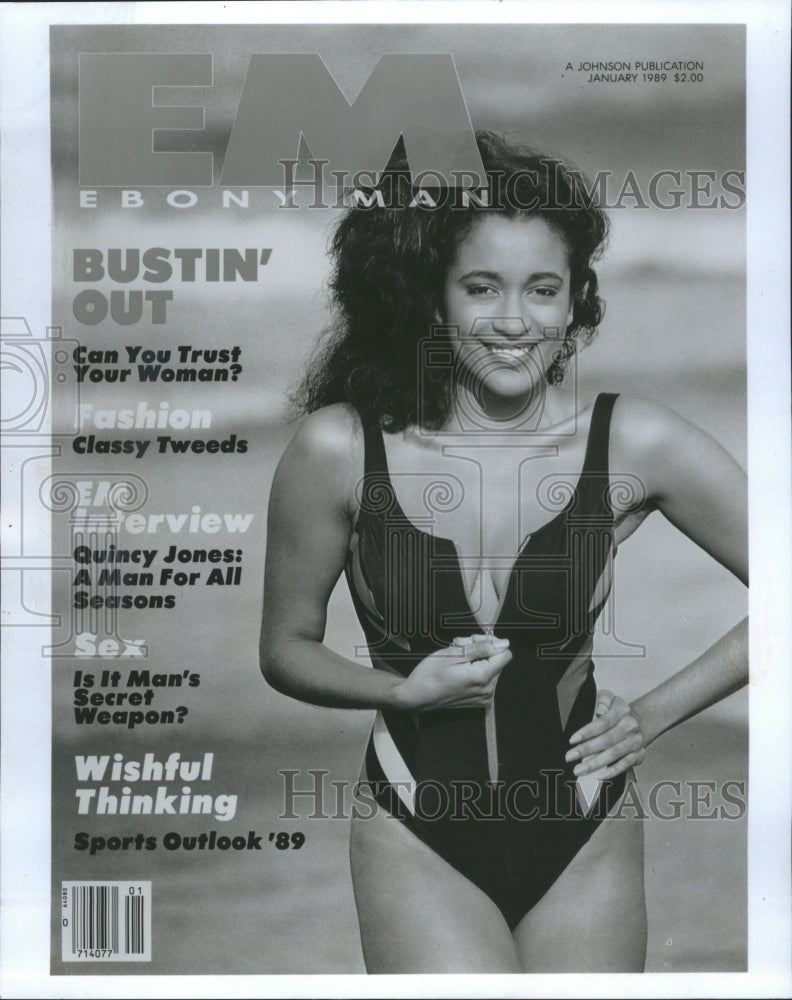 1988 Ebony Man Swimwear Edition Cover - Historic Images