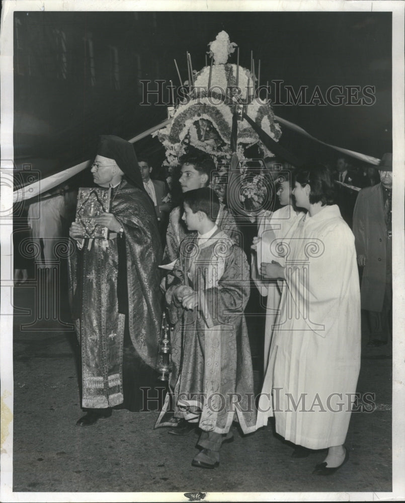 1959 Greek Orthodox Easter services held - Historic Images