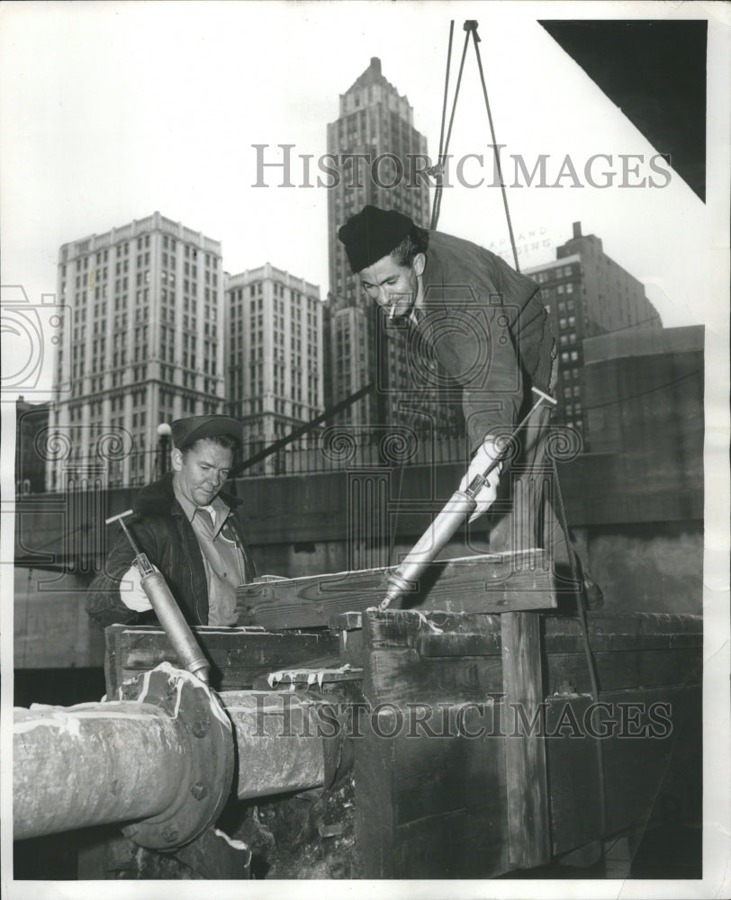 1957 Workers from the National Bird Control - Historic Images