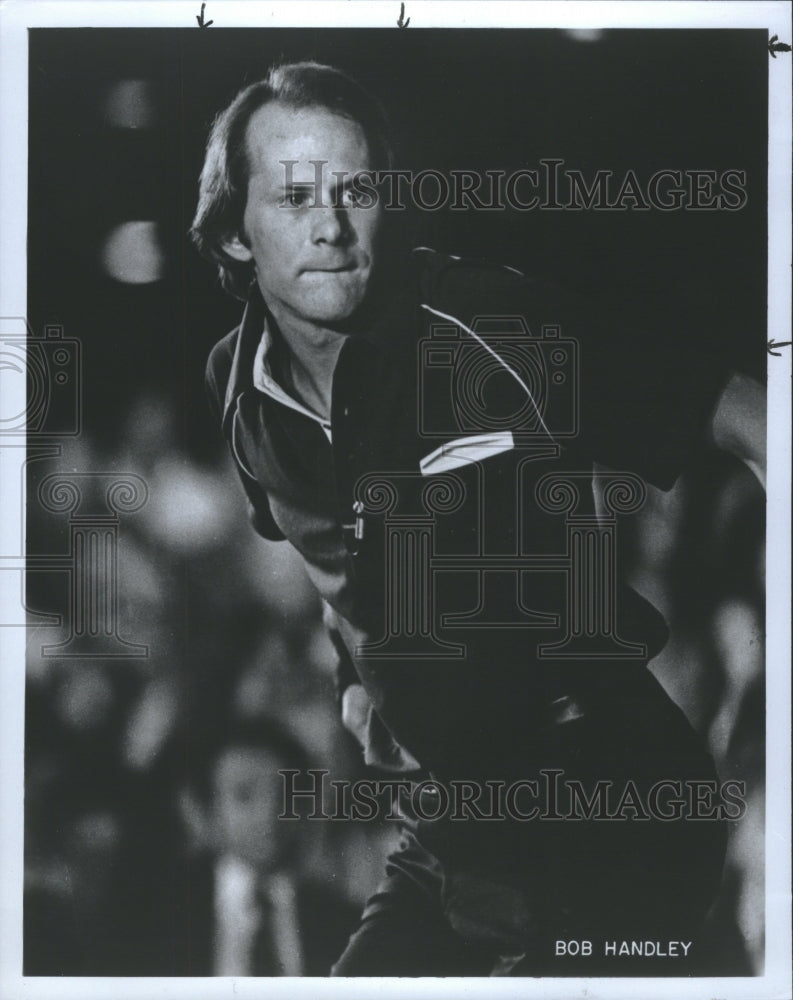 1982 Bob Handley Bowler Looks Down Lane - Historic Images