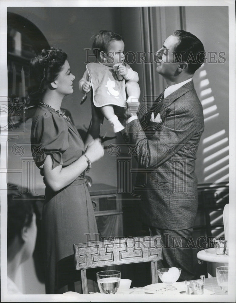 1938 Thin Man Baby Myrna Loy William Powell - Historic Images
