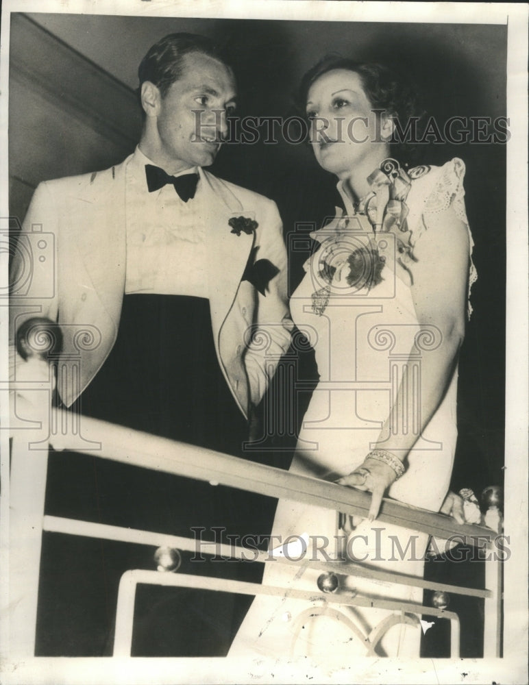 1935 Actress Estelle Taylor and Actor William Von Reusaeller Smith - Historic Images