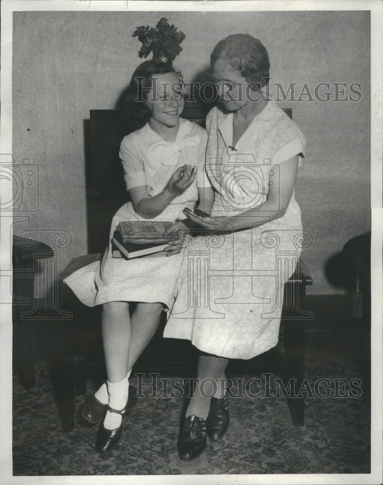 1932 Press Photo Wilma Pyle spelling bee contestant - RRR49597 - Historic Images