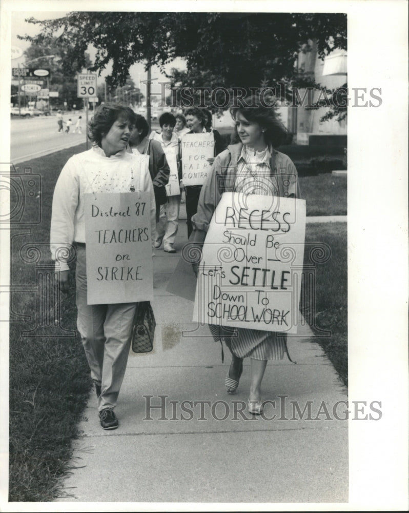 1986 Berkeley Elementary teachers strike - Historic Images