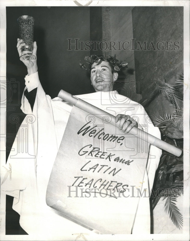 1961  La Salle Hotel Greek and Latin Teache - Historic Images