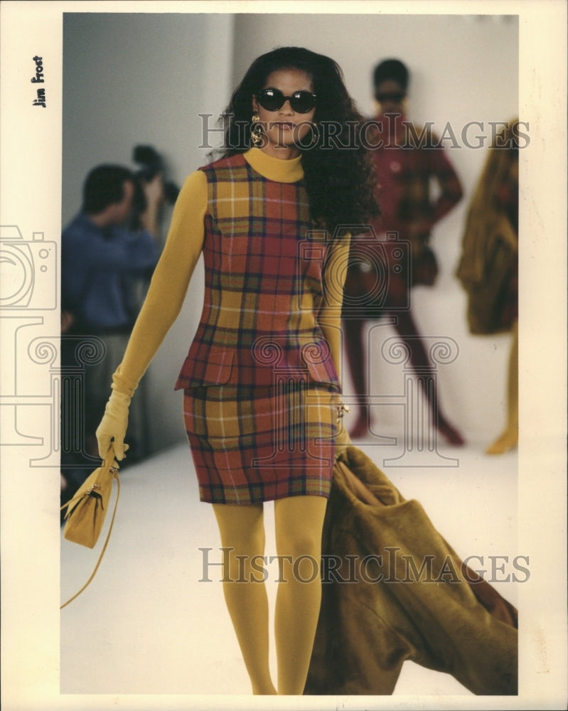 1991 Plaids Traditional Adrienne Vittadini - Historic Images