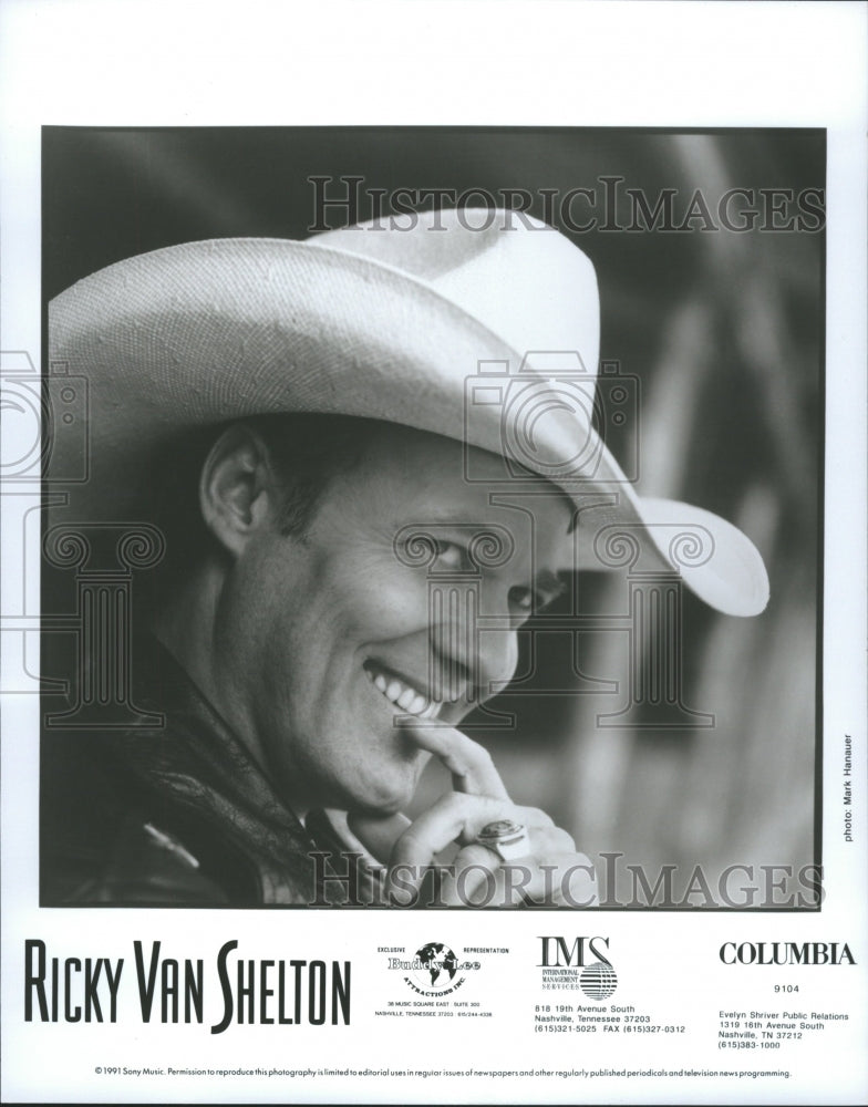 1991 Ricky Van Shelton Country Music Active - Historic Images