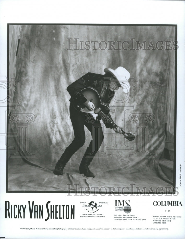 1991 Ricky Van Shelton Recording Industry A - Historic Images