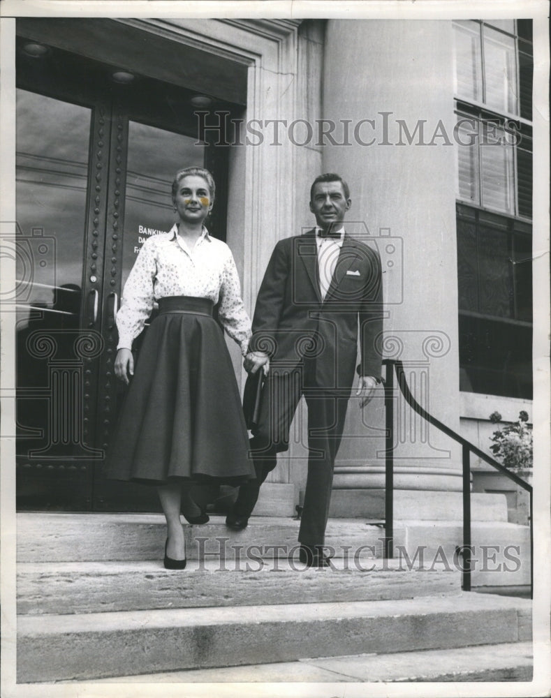 1954 David Wayne Joan FOning Actor - Historic Images