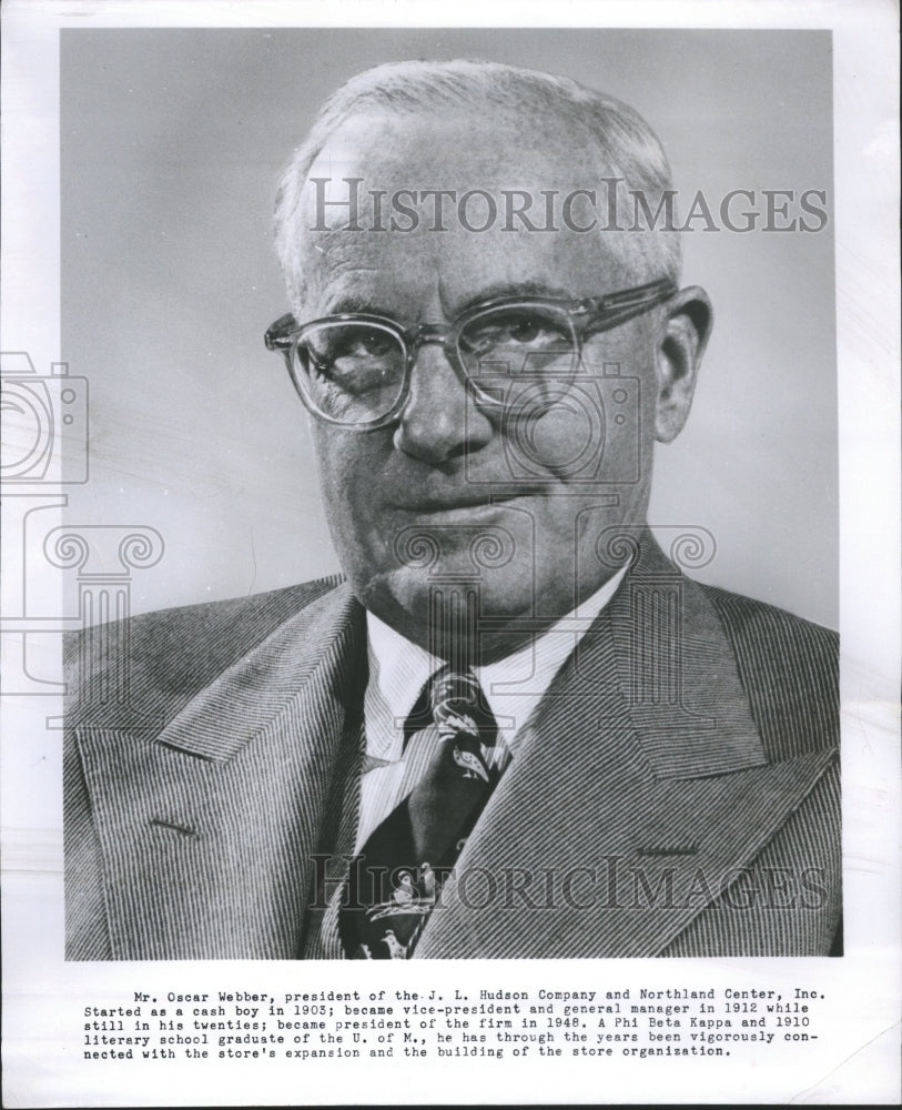 1954 Mr. Oscar Webber JL Hudson Company Nor - Historic Images