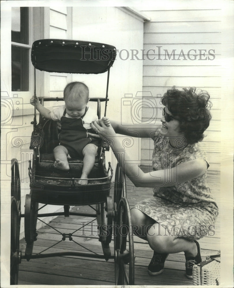 1969 Tod Svenda Mom  Victorian Baby Buggy - Historic Images