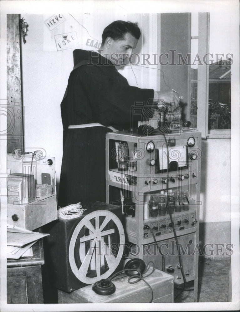 1955 HAM operator Father Geatano - Historic Images