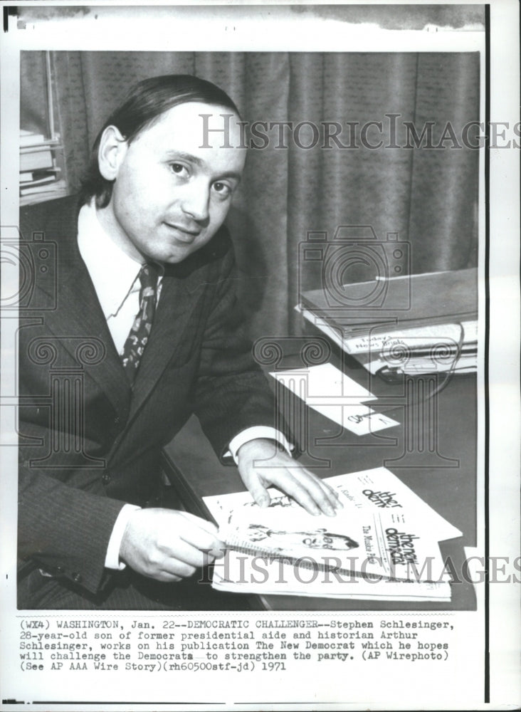 1971 Stephen Schlesinger Democratic Challen - Historic Images