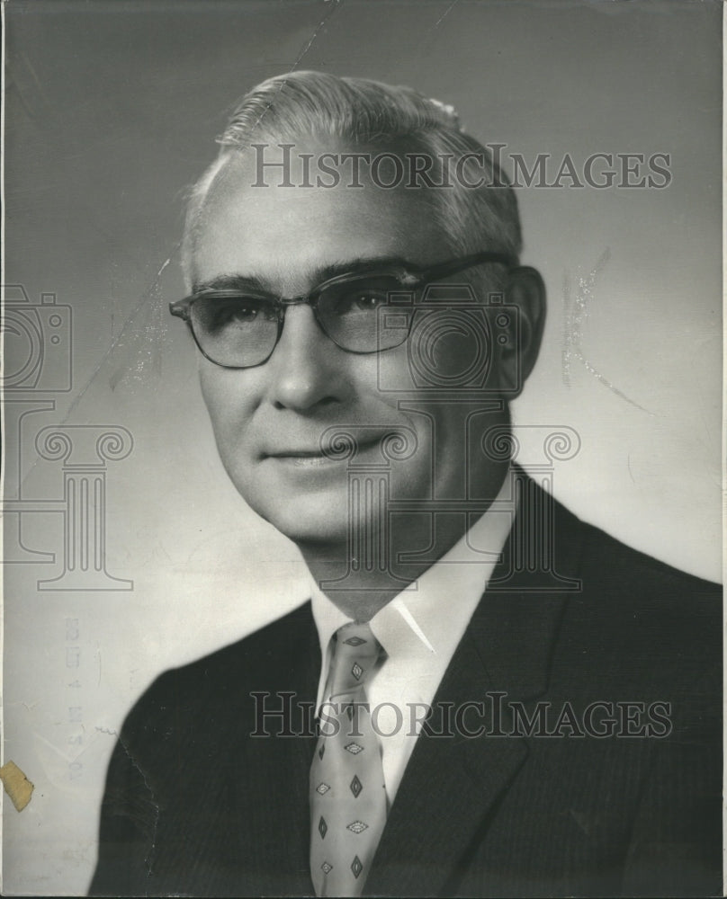 1966 Press Photo President August Scholle MI AFL-CIO - Historic Images
