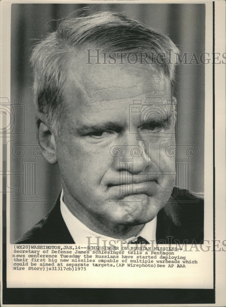 1975 James Rodney Schlesinger SecretaryFord - Historic Images