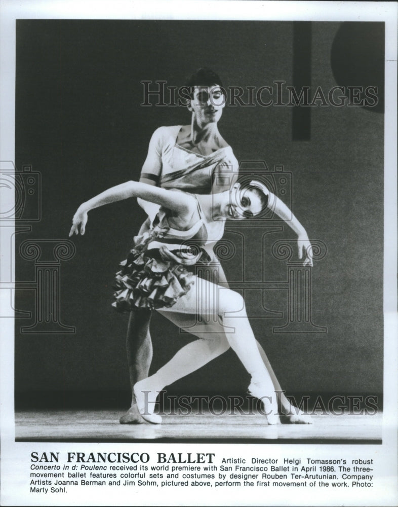 1986 Joanna Berman San Francisco Ballet Jim - Historic Images