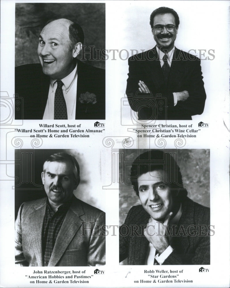 1995 HG TV Willard Scott Robb Weller - Historic Images