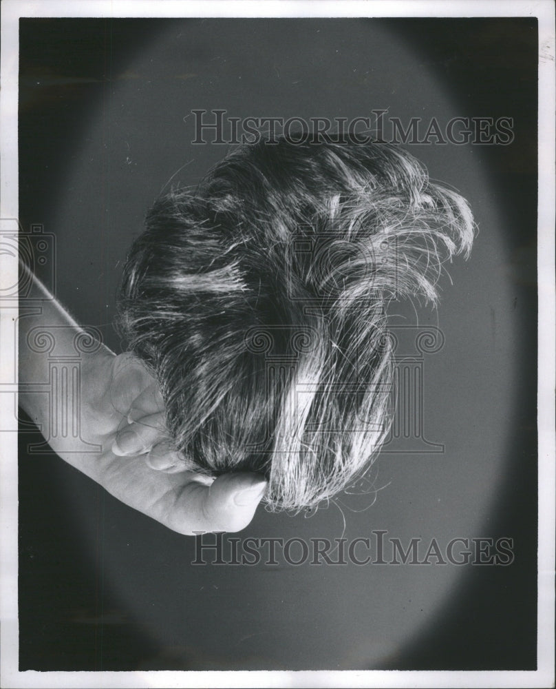 1971 Wig Hair Human Wool Feather Short Yak - Historic Images